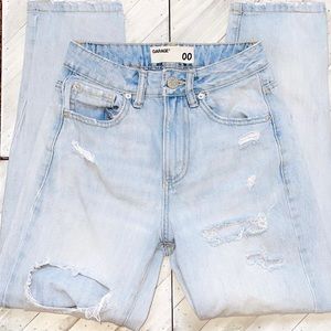 garage boot cut mom jeans